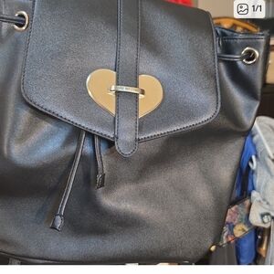 CCO for BEEGE- Black Heart Accent Women's Bag